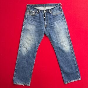 VTG Levis 501 Original Fit Mens Jeans 33x30 Denim Button Fly Straight Leg